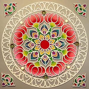 Buy Island Rangoli Bhavy Design 16 inches | Crochet Series | Available ...