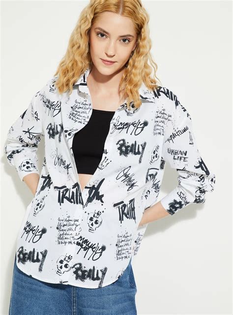 Buy URB_N Women Printed Loose Fit Shirt Online at just Rs. 799.0 ...