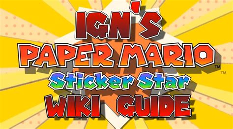 Image result for Paper Mario Sticker Star Guide