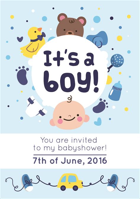 baby shower invitation clip art free