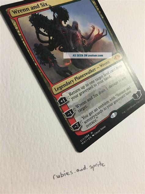 1x Wrenn And Six - Magic The Gathering Card MTG Modern Horizons Mythic ...