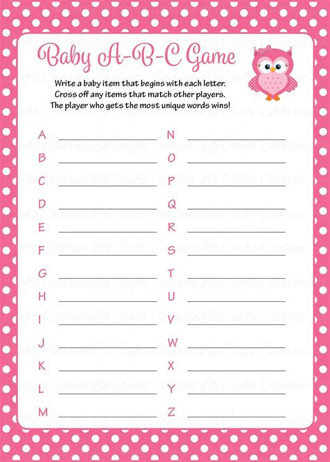 Free Baby Shower Games Printable Web Download Them Now For Free ...