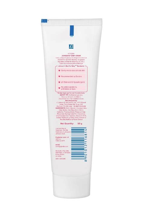 Johnson's Baby Cream, 50 gm Price, Uses, Side Effects, Composition ...