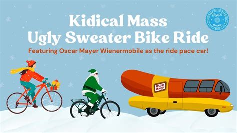 Kidical Mass Ugly Sweater Ride Ft. Oscar Mayer Wienermobile, Pixie Toys ...