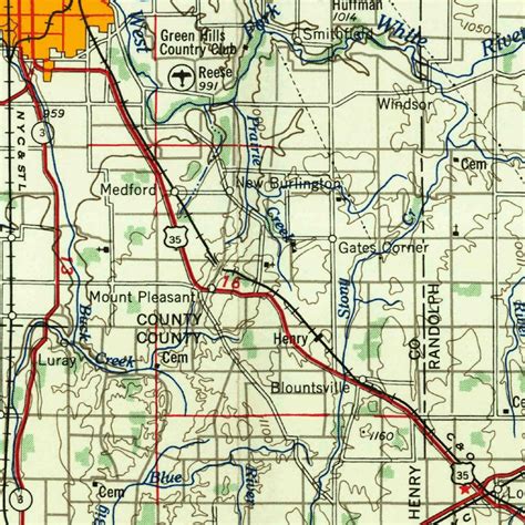 Muncie, IN-OH (1956, 250000-Scale) Map by United States Geological ...