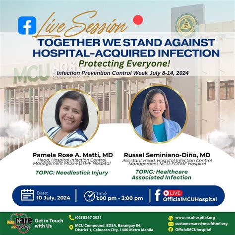 Join Us for a Live Session on Hospital-Acquired Infections!, MCU- FDTMF ...