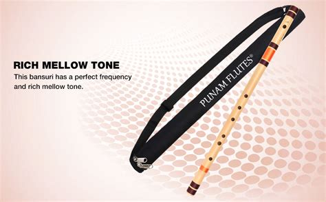 Punam Flutes D Sharp Base Right Hand Bansuri Size 30.85 Inches : Amazon ...