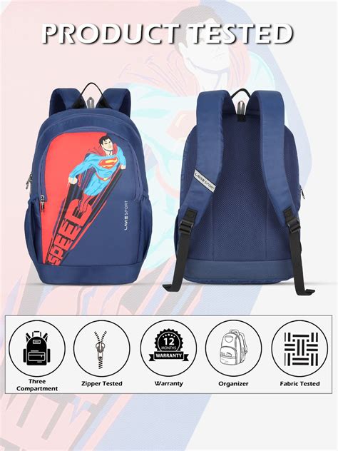 Lavie Sport Superman Speed 33L College Laptop Backpack For Boys & Girl