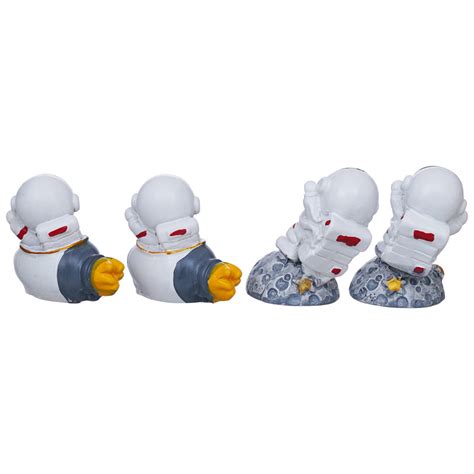 Buy Astronaut Fun Showpiece - Set Of Four Online in India | Vaaree