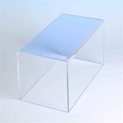 Long Rectangle Acrylic Display Vitrine - Hollinger Metal Edge