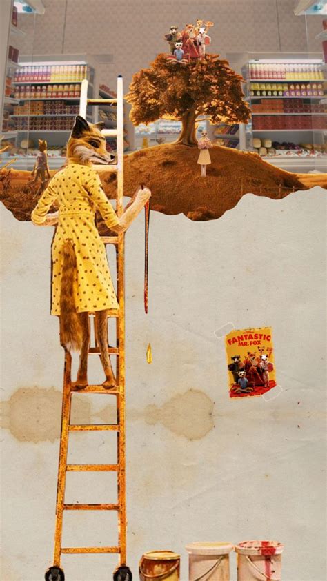 a wes anderson fantastic mr. fox painting? #wesanderson #fantasticmrfox ...