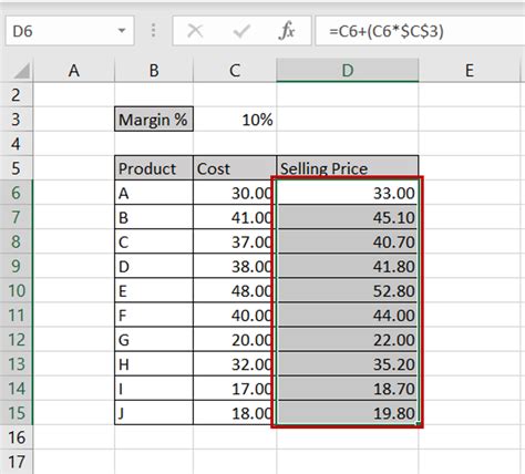 How To Calculate Selling Price From Cost And Margin | SpreadCheaters