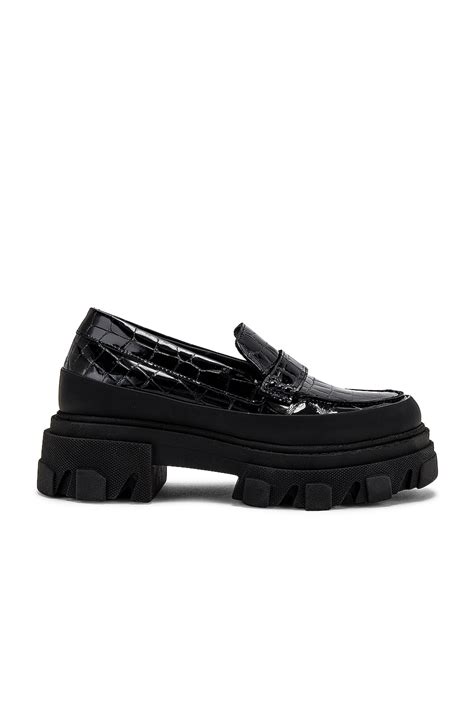 Ganni Chunky Loafer in Black | REVOLVE