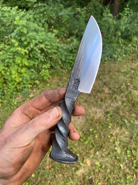 Hand Forged Railroad Spike Knife. - Etsy