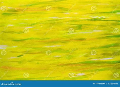 Lemon Green Color Paint Strokes on Canvas Surface Ready for Your Design ...