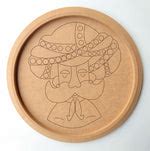 Beautiful Madhubani Fish Painting On Round Canvas Board - Hobby India ...