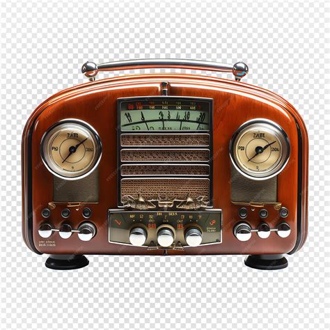 Premium PSD | Vintage radio isolated on transparent background antique ...
