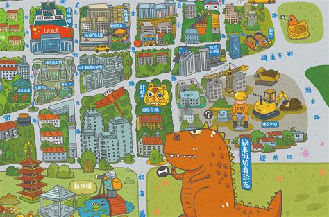 潍坊市旅游地图|插画|商业插画|HXH46 - 原创作品 - 站酷 (ZCOOL)