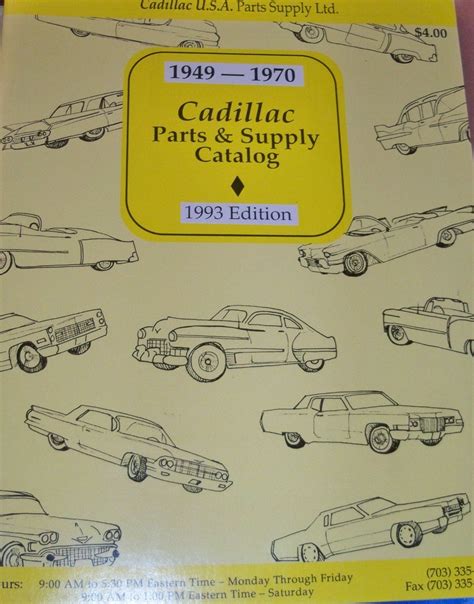 Cadillac Parts and Supply Catalog 1949-1970: Cadillac U.S.A Parts Supply Ltd.: Amazon.com: Books