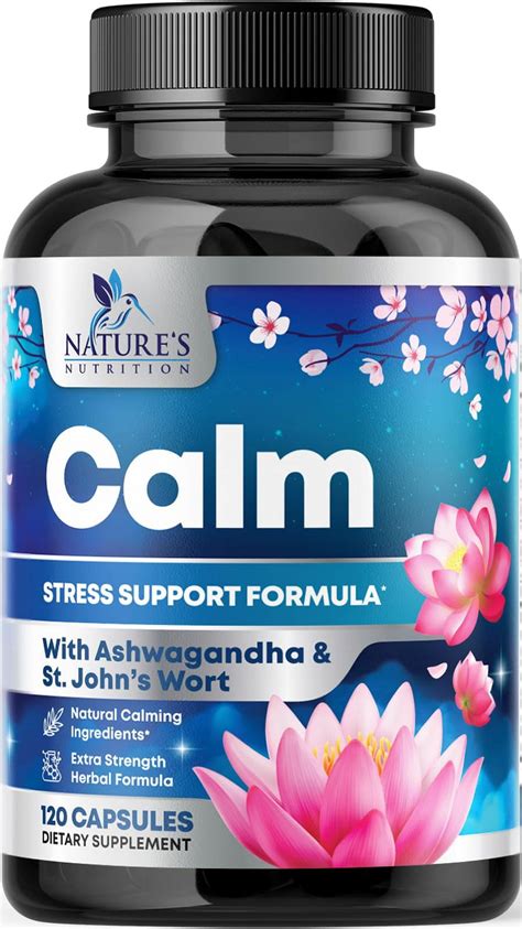 Nature's Nutrition Stress Support Supplement - Vegan, Non-GMO, 120 Capsules - Walmart.com