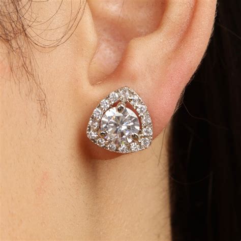 Triangular Solitaire Studs – Designed2Attract