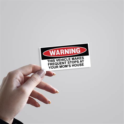 Express Yourself with 'Frequent Stops at Your Mom's' Stickers ...