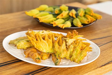 Crispy Zucchini Flowers - Chef Luca Ciano