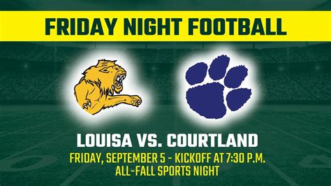 Friday Night in The Jungle: Louisa vs. Courtland, Louisa County High ...