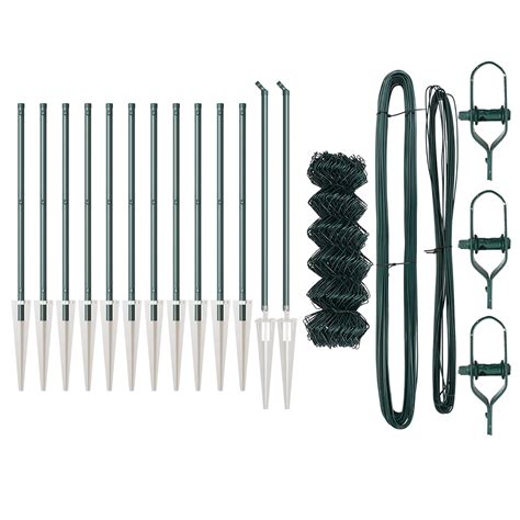 Clôture en treillis avec poteaux Vert 0.4 x 25 m Acier | Leroy Merlin