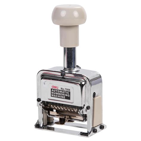 DELI W7508 NUMBER MACHINE 8 DIGIT 1 T - Color May Vary – Himkhand