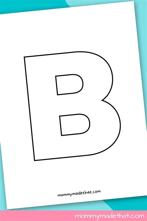 Printable Letter B (Free Template!)