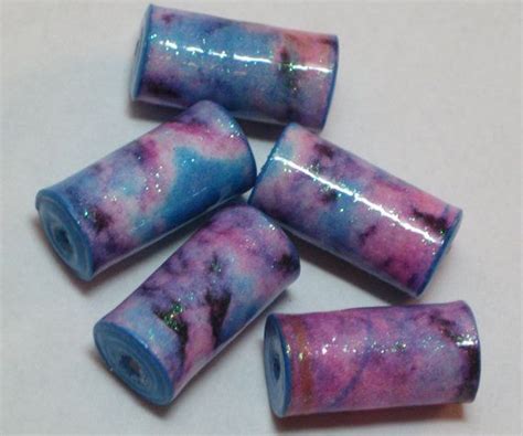 Paper Beads- Paper bead jewelry- Recycled paper beads- Loose paper ...