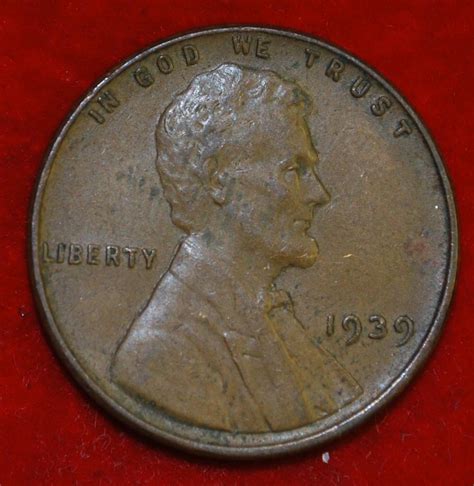 1939 P Lincoln Wheat Cent Small Cents - For Sale, Buy Now Online - Item ...