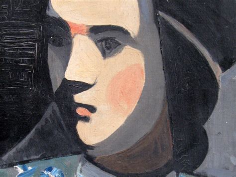 Madeleine Grenier (1929-1982), Cubist Portrait, c. 1950s, oil on canvas ...