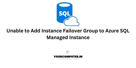 Image result for SQL Managed Instance Failover Group