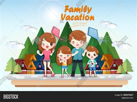 Cute Cartoon Family Vector & Photo (Free Trial) | Bigstock