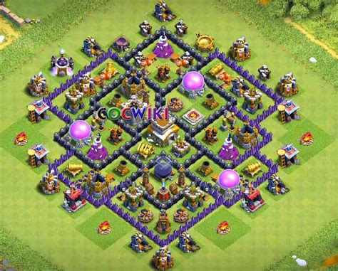 NEW Ultimate TH8 HYBRID/TROPHY Base 2019!! COC Town Hall 8 (TH8) Trophy ...