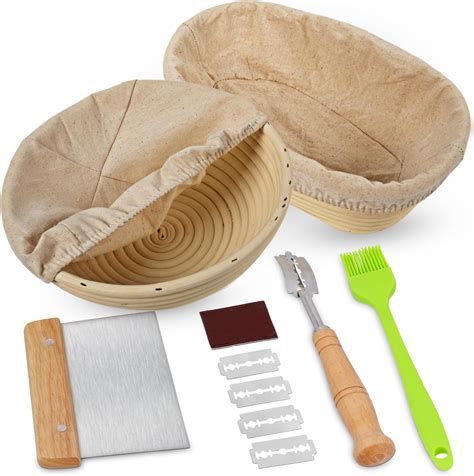 Amazon.com: Sourdough Bread Baking Supplies: 9 Inch Round & 10 Inch ...