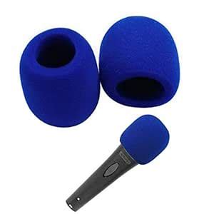 Pair Microphone Audio Mic Windshield Wind Shield Sponge Foam Grill ...