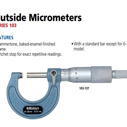Mitutoyo Outside Micrometers – Blocktobox Online Enterprises Private ...