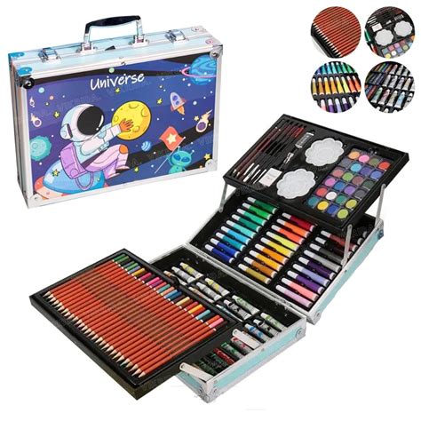 Buy VikriDA Unicorn Art & Craft Coloring Suitcase | 145-Piece Big ...