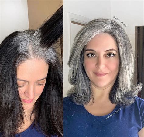 grey hair transition specialist london