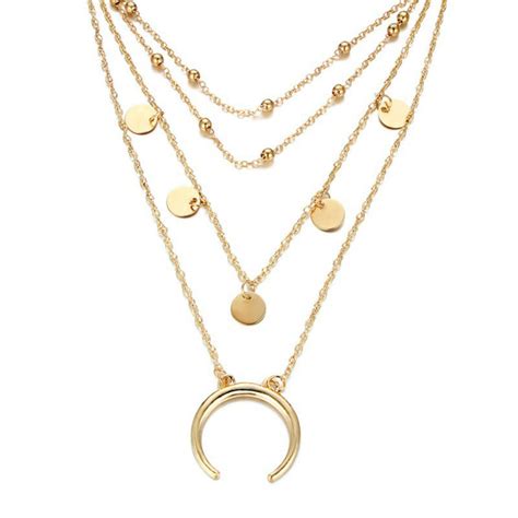 Scintillare by Sukkhi Charming Moon Gold Plated Multi Layered Necklace