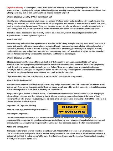 Objective Morality 的图像结果