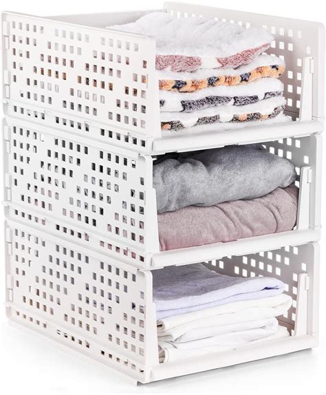 Suwimut Stackable Wardrobe Storage Box - Plastic Drawer India | Ubuy