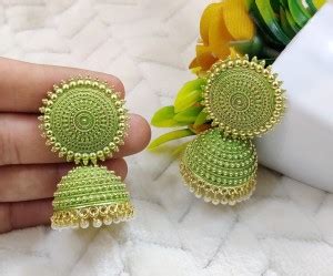 Flipkart.com - Buy TANLOOMS Latest Collection Kundan Jhumka earrings ...