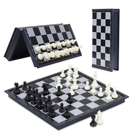Buy Niwlix Chess Board Set Magnetic Travel Folding Board Games Portable ...