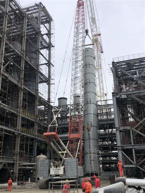 十一化建：中泰石化项目完成PTA装置最后一台大型设备吊装 - 化工号