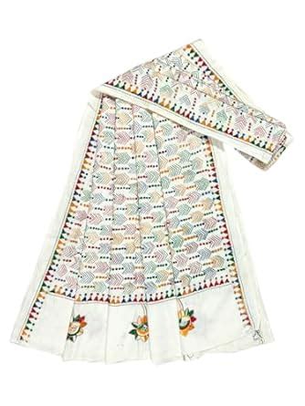 Buy Soul of Bengal- Women's Hand Embroidered Kantha Stitch Cotton ...