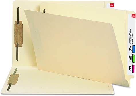 Amazon.com : Smead Heavyweight End Tab Fastener File Folder, Shelf ...